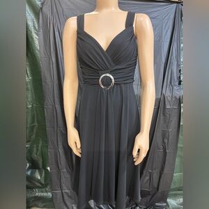 White House Black Market Gray Ruched Pleated Maxi Gown